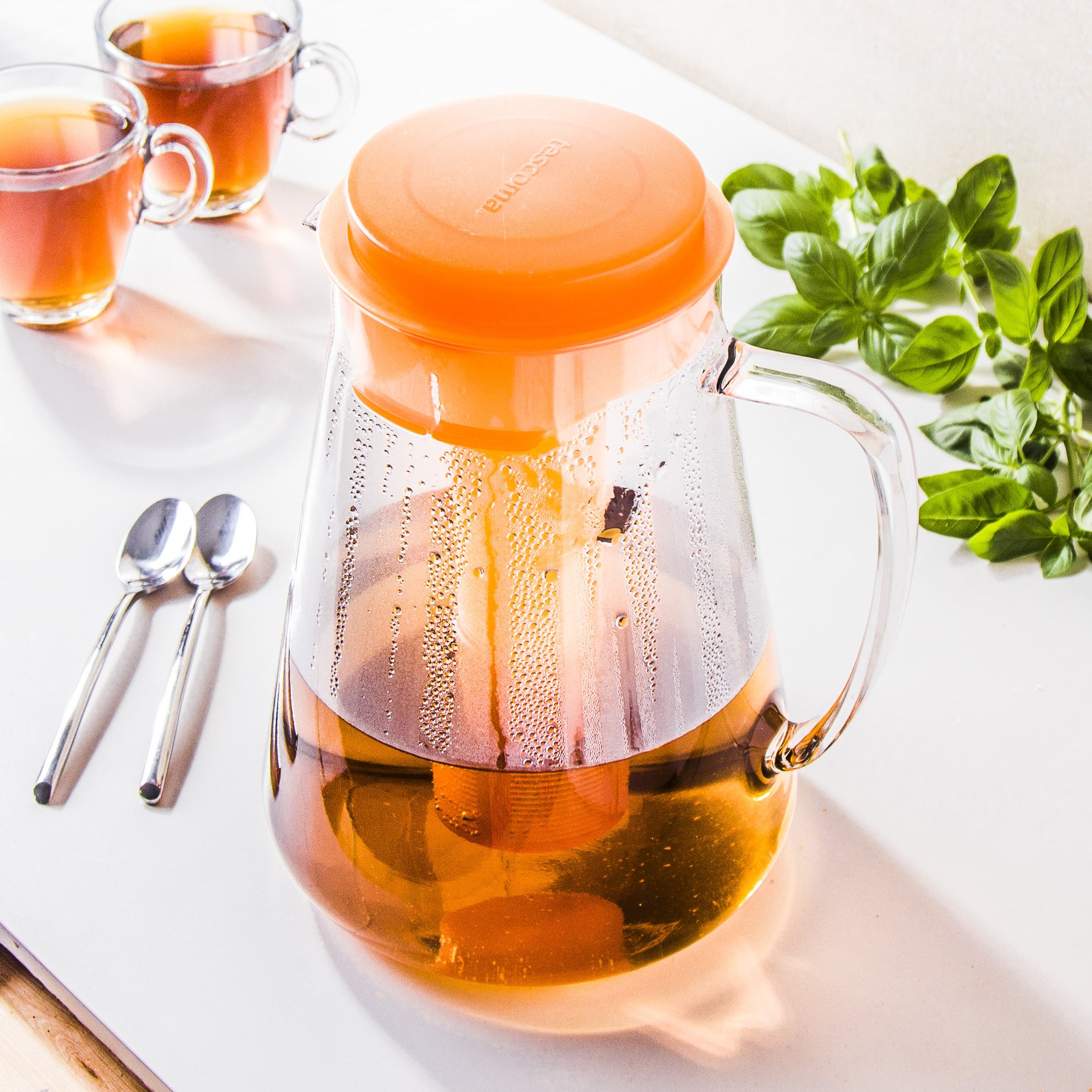 TESCOMA Teo 2,5 l oranžový - skleněný džbán na vodu a nápoje s chladící ...